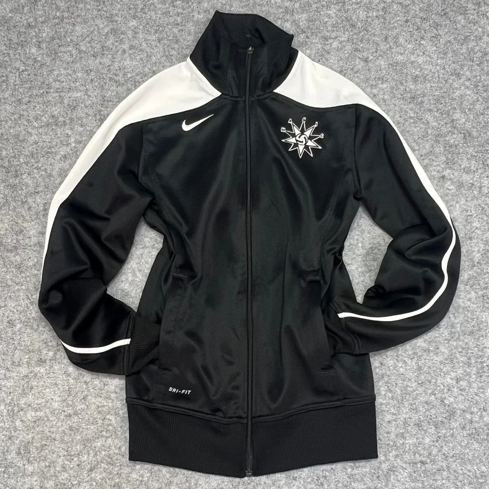 Nike Dri-FIT Womens‎ Track Jacket Black White Magic Volleyball Small